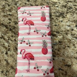Pink Flamingo Pineapple Butterfly Glasses Sunglasses Case